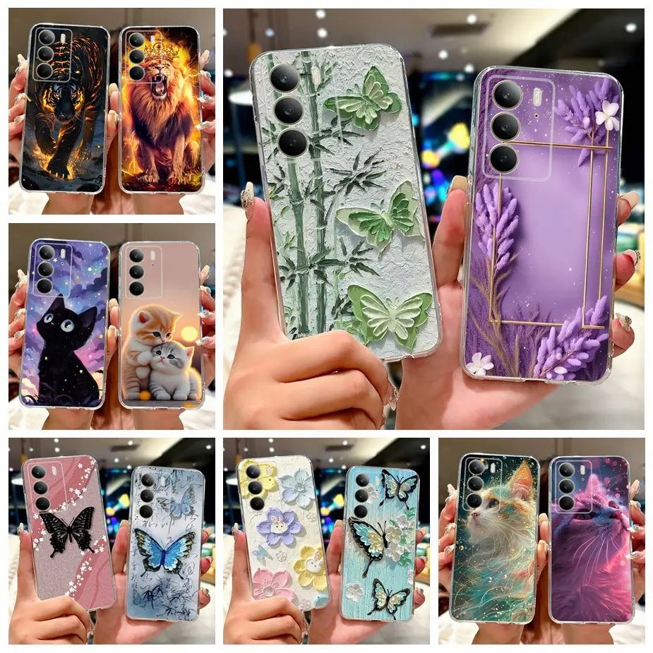 Para Realme C75 funda nueva funda pintada de lujo 6,72 ''funda de teléfono de TPU suave de silicona transparente para Realme C75 C 75 RealmeC75 Fundas bolsas