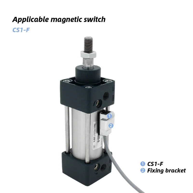 Cilindros de aire estándar SC50, cilindro neumático de doble efecto SC50X50 SC50X100S SC50X300 SC50X1000 - imagen 5
