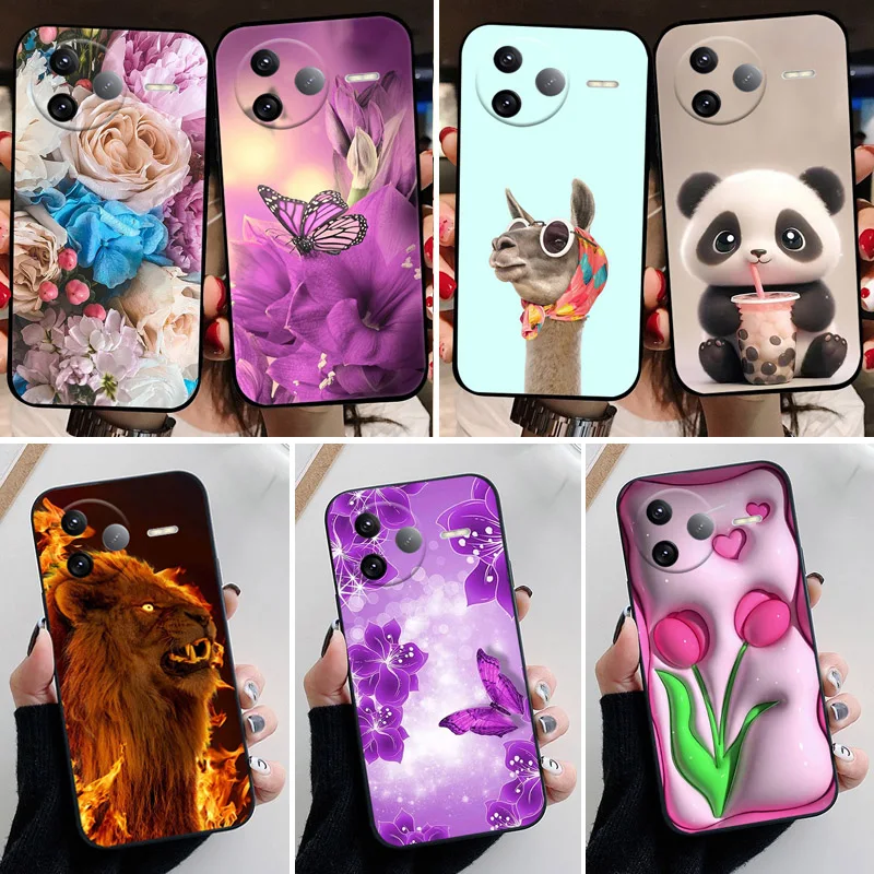 Para Redmi K80 fundas K80 Pro 5G funda de teléfono de silicona suave pintada con dibujos animados para Xiaomi Redmi K70 K70E K60 K50 K80 Pro TPU Coques