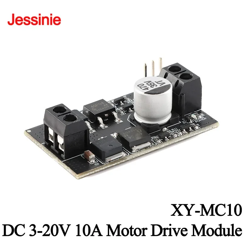 Módulo de accionamiento de Control de velocidad del Motor DC3-20V 10A de alta potencia, interruptor controlador de velocidad del Motor PWM de avance inverso, regulador de voltaje amplio