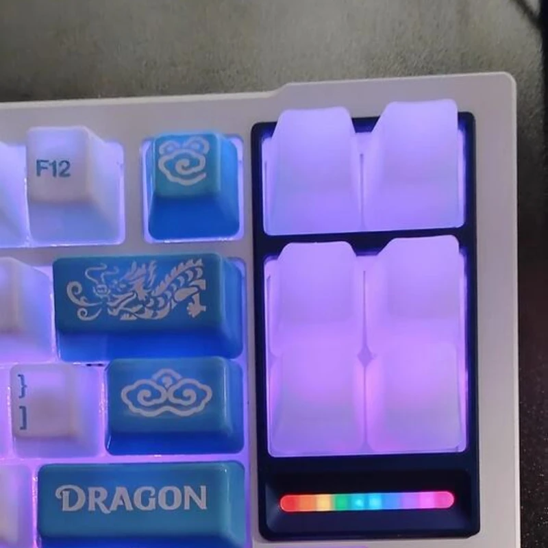 Teclas translúcidas de imitación de jade blanco, teclas OEM originales hechas a mano de resina personalizadas para teclado mecánico, eje de cereza - imagen 5