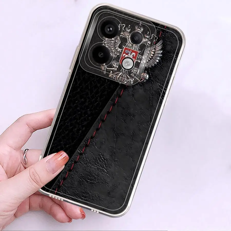 Funda para Xiaomi Redmi A5 9A 13C 12C 9C 14C A3x 10C A1 A2 + cubierta transparente banderas rusas de Rusia - imagen 5