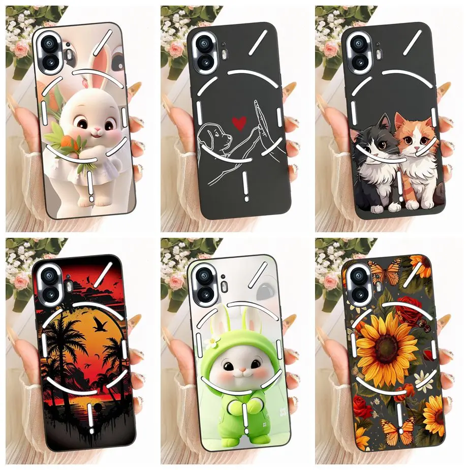 For Nothing Phone 2 Case A065 Cute Cartoon Candy Painted Cover Shockproof Phone Case For Nothing Phone 2A A142 Phone2 Soft Shell