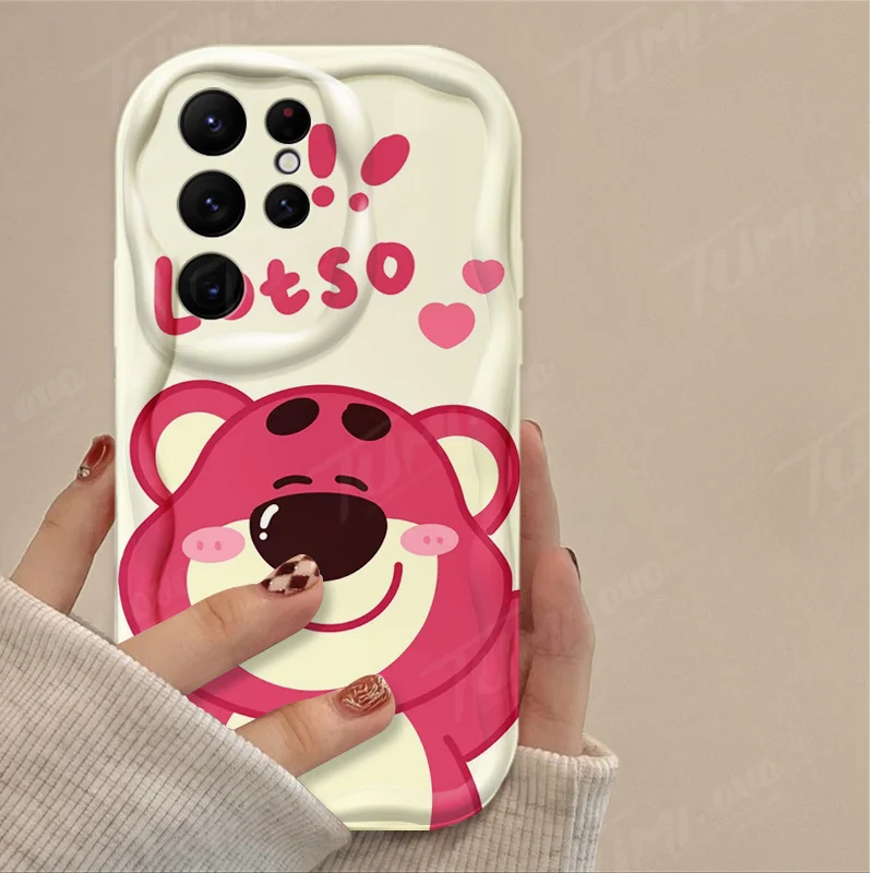 Disney funda de silicona para Samsung Galaxy, carcasa de oso de fresa, 3D Wave, A12, A22, A32, A52, A52S, A72, A11, A21S, A31, A51, A71, A20, A30, A50 - imagen 4