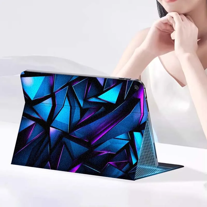 Arte de textura de línea geométrica para Samsung Galaxy Tab A A7 A8 A9 A11 S6 S11 10,1 10,4 10,5 pulgadas Lite Plus funda para tableta - imagen 5