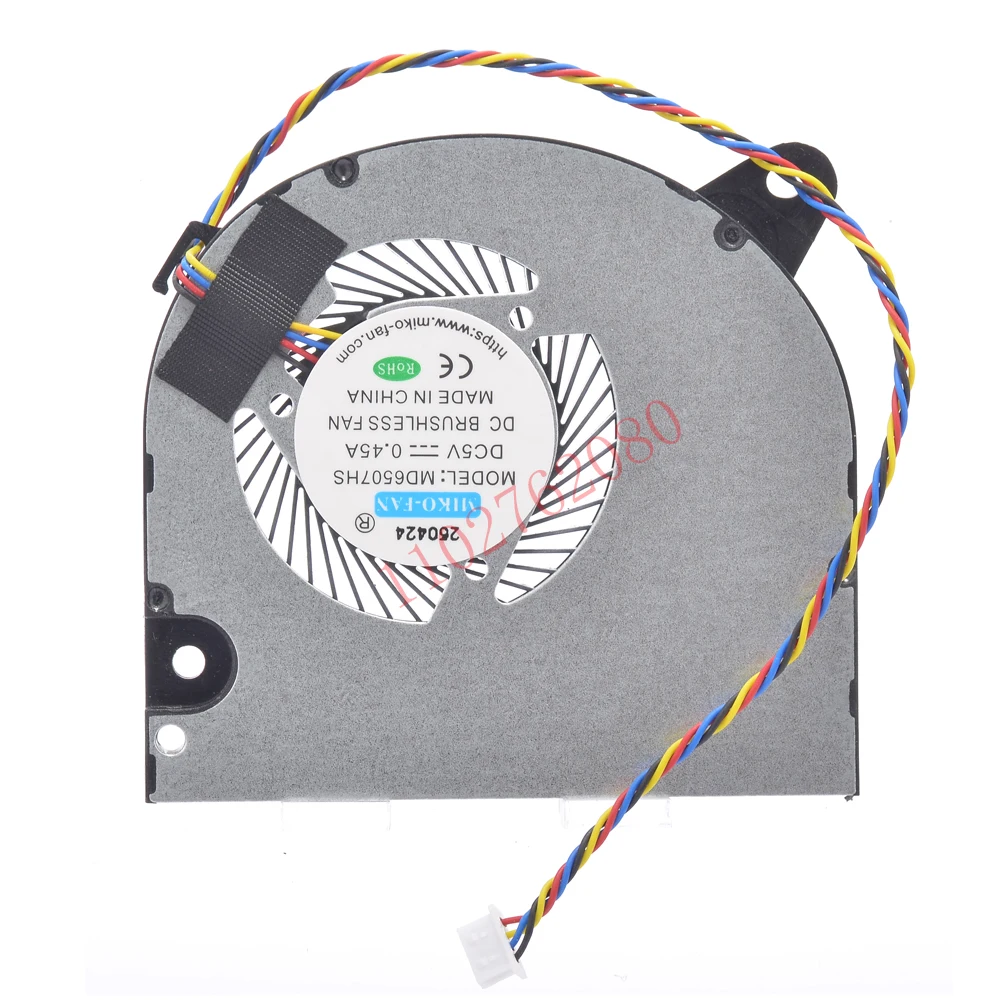 Ventilador de refrigeración de CPU para portátil de repuesto para N158 MD6507HS DC5V 0.45A 4PIN