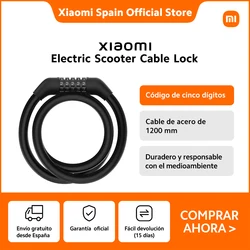 Candado de Cable Xiaomi para Patinete Eléctrico Negro