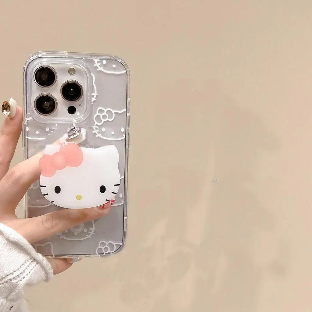 Funda Griptok con soporte de cabeza 3D Hello Kitty KT para Motorola Edge 40 Pro G22 G32 G72 G71 G52 G30 G60S G9 Plus, funda de silicona Capa - imagen 5