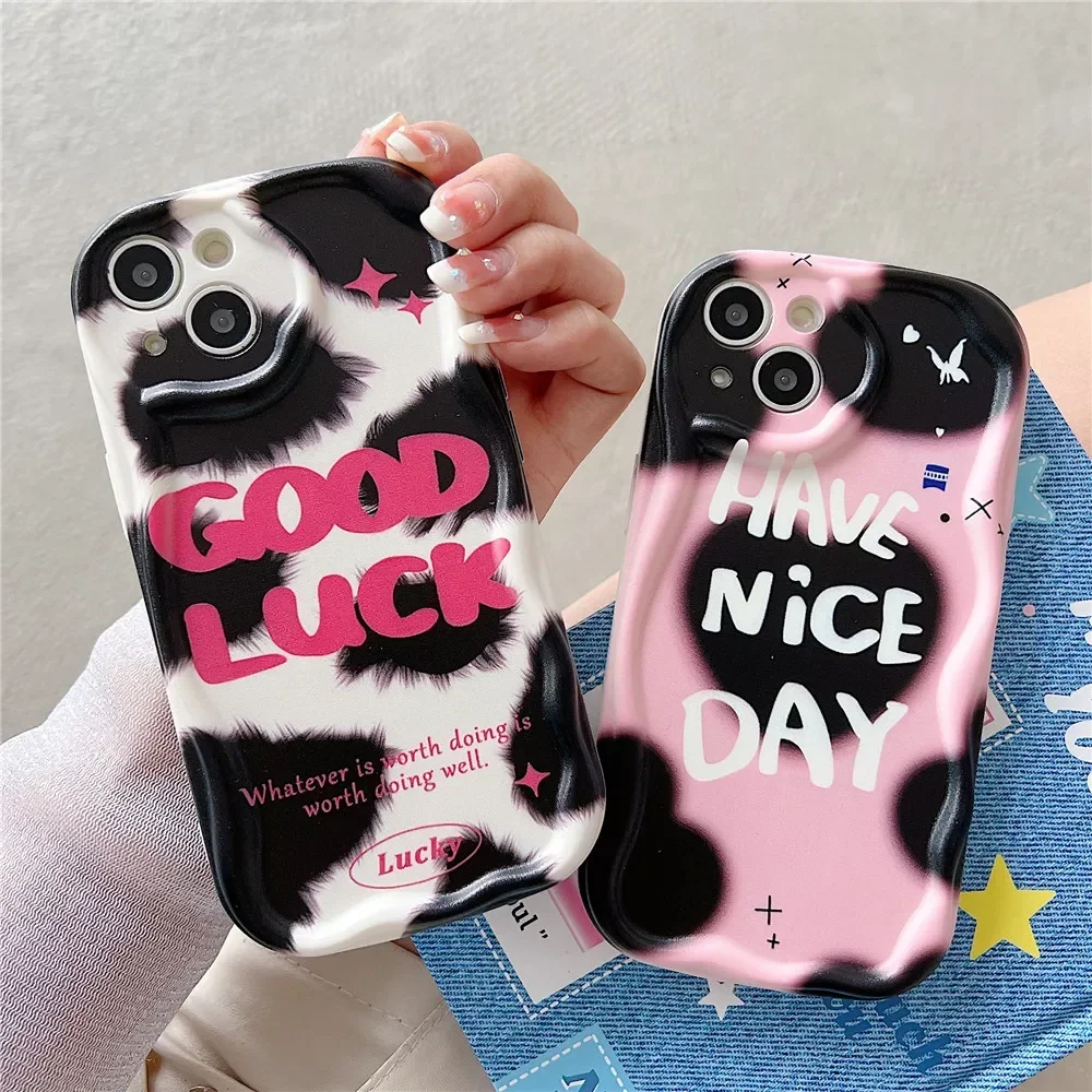 Funda de teléfono de dibujos animados con borde ondulado color crema de lujo para Xiaomi Redmi Note 14 Pro Plus 4G 5G 14C Mi 14T Pro funda de silicona suave a prueba de golpes - imagen 4