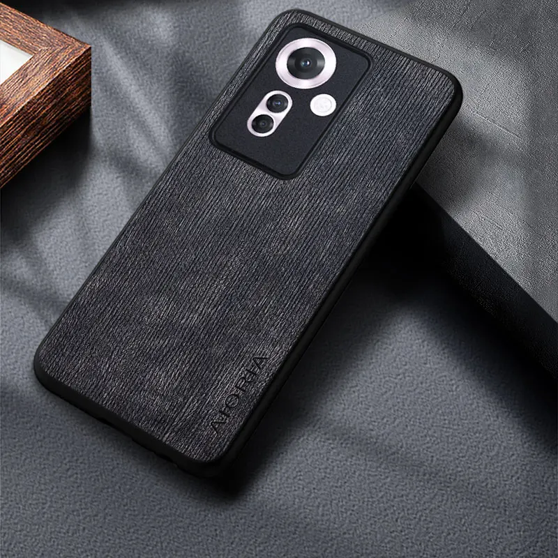 Funda para Oppo Reno 11F F25 Pro Patrón Madera Lujo Premium PU Piel Sintética - imagen 3