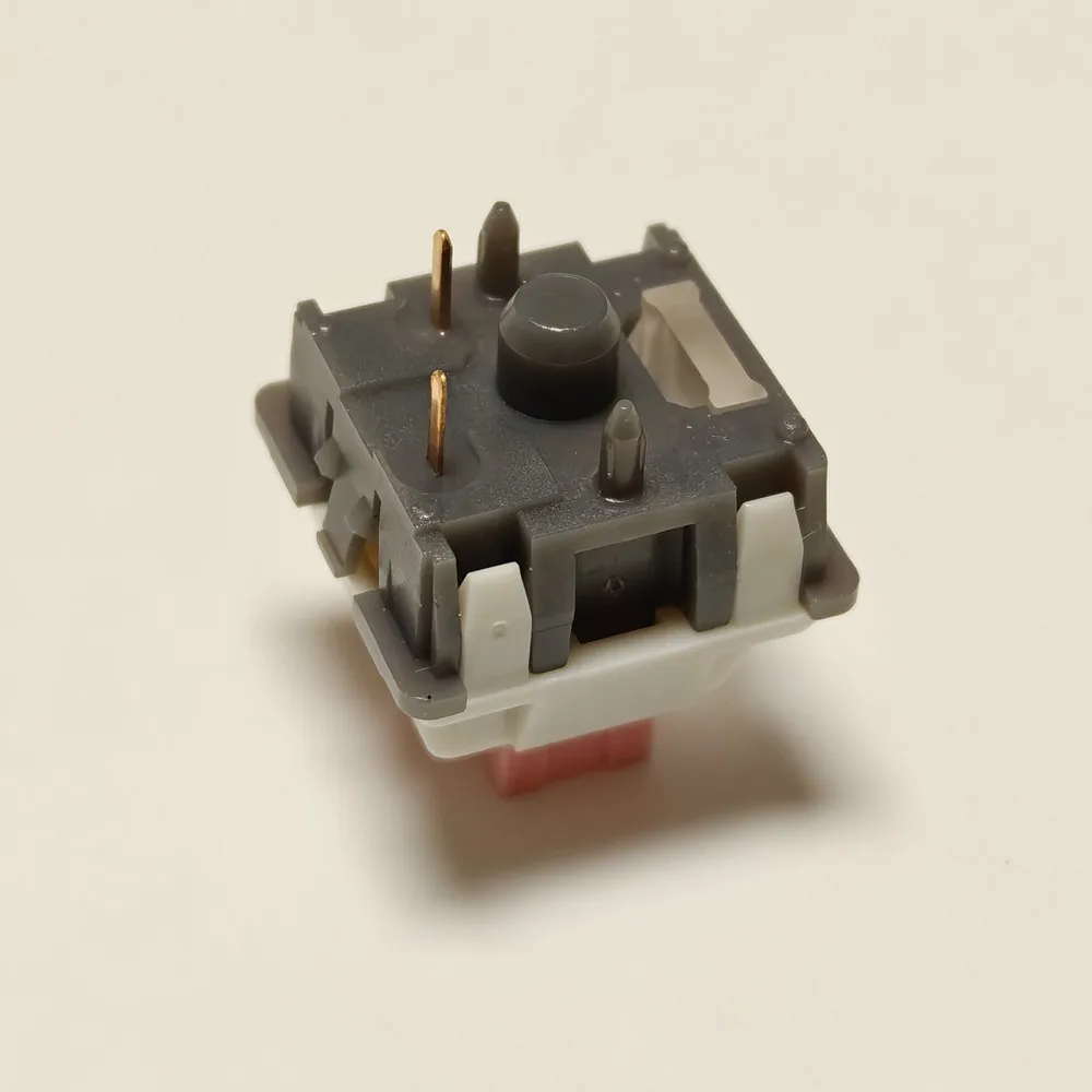 Outemu-interruptor de mariposa rosa, interruptores lineales silenciosos de intercambio en caliente de 5 pines con lubricación de tuberías de luz para teclado mecánico - imagen 5