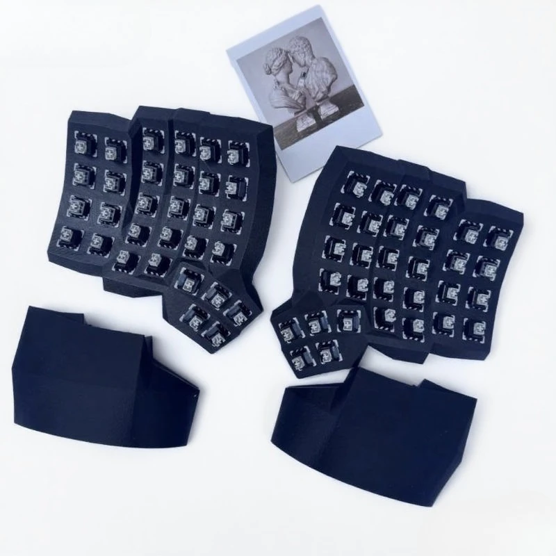 Kit de teclado dividido Dactyl Manuform 4x6, teclado mecánico dividido monomodo con cable de intercambio en caliente personalizado, Kit de teclado tipo C para juego - imagen 5
