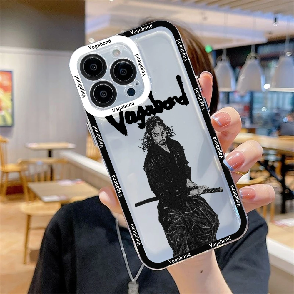 Funda de teléfono Vagabond Manga Miyamoto, cubierta transparente para Xiaomi Redmi Note 13, 12C, 11, 10C, 13C, 10s, 9, 9s, 9A, 9T, 9C, 8, 7 Pro Max, 4G, 5G - imagen 5