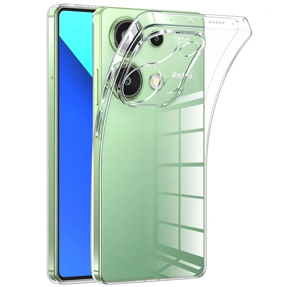Para Xiaomi Redmi Note 13 12 12S 12T 11 11T 11S 10 10S Pro Plus Pro + 4G 5G carcasa suave transparente a prueba de golpes funda de silicona ultrafina