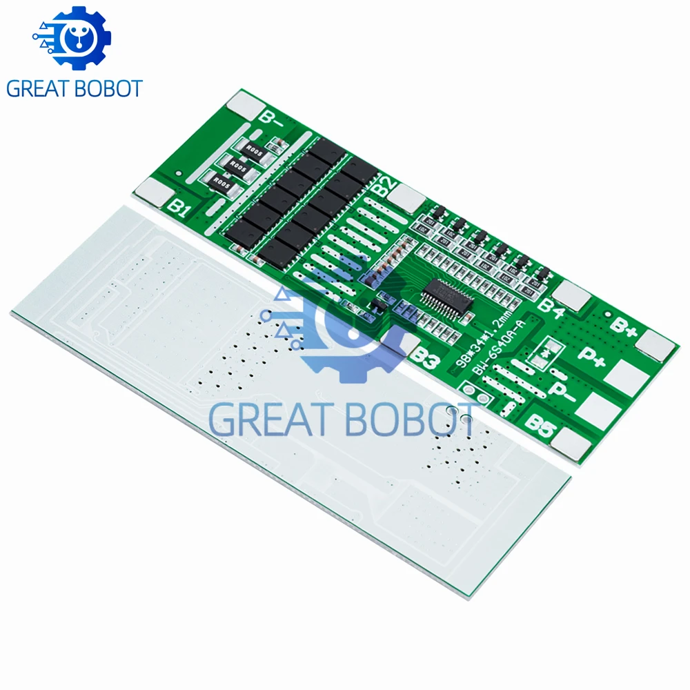Placa de protección de batería de litio de iones de litio 24V 6S 40A 18650 con función de equilibrio-Ideal para iluminación Solar, Ebike y Scooter BMS PCB - imagen 5