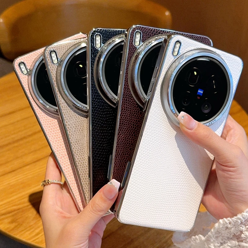 Para VIVO X200 Ultra funda de lujo de cuero PU revestimiento funda protectora trasera para VIVO X200 Pro Mini X200S X200Ultra carcasa de teléfono - imagen 4