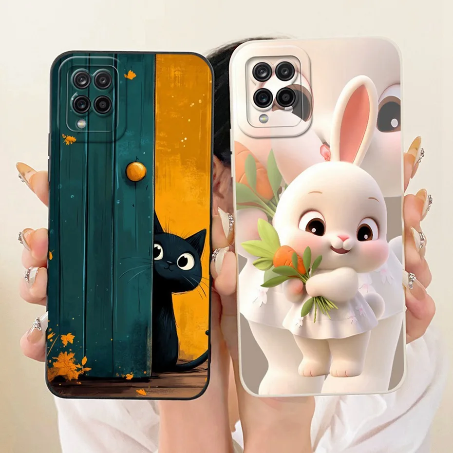 Nueva funda de teléfono de moda para Samsung Galaxy A12 M12 fundas de silicona suave para Samsung A12 SM-A125F A127F cubiertas a prueba de golpes parachoques - imagen 3