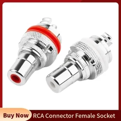 Conector RCA Hembra Panel – Chapado Rodio Audio HiFi