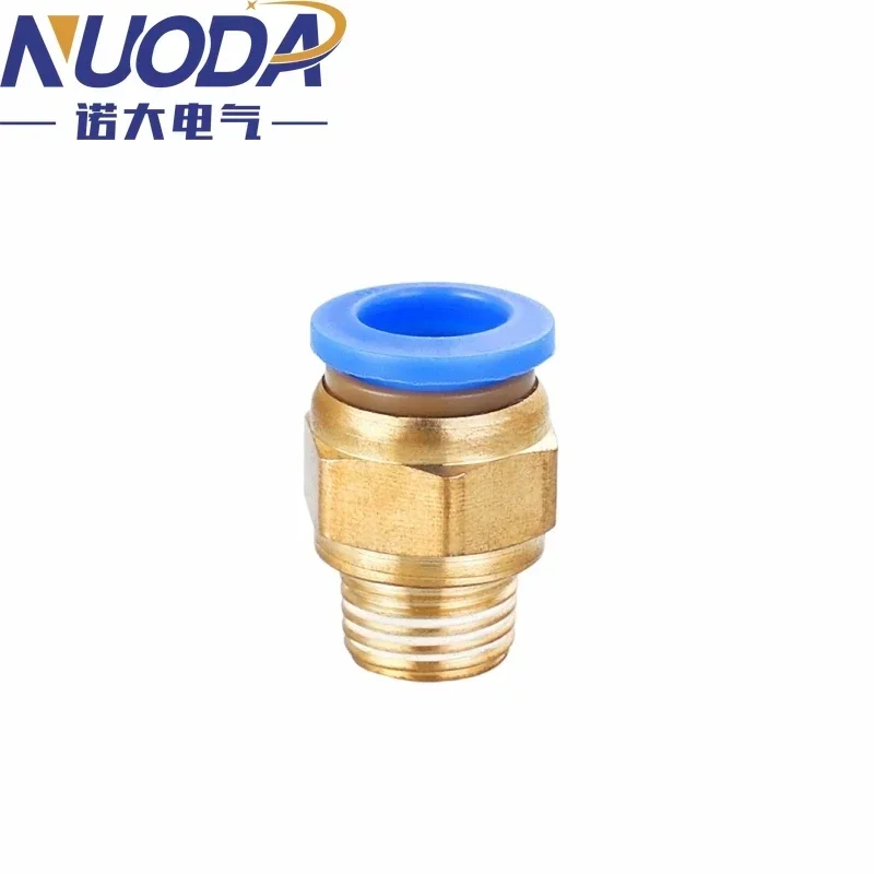 10 Uds conector de aire neumático montaje PC 4mm 6mm 8mm 10mm 12mm rosca 1/4 "1/8" 3/8 1/2 M5 accesorios de manguera conectores rápidos de tubería - imagen 5