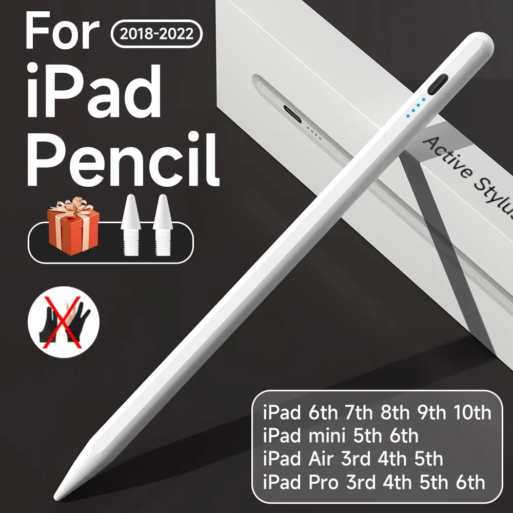 Lápiz de rechazo de palma para iPad, Stylus para Apple Pencil 2, iPad Pro Mini 6 Air 2022, 2021, 2020, 2019, 2018