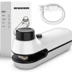 Mini sellador de calor recargable 2 en 1, bolsa de almacenamiento, paquete de plástico, bolsa de Clip, sellador de calor de mano, bolsa de plástico USB