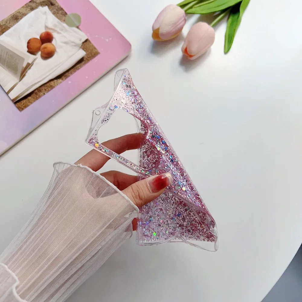 Funda de lentejuelas con purpurina brillante de cristal para Samsung Galaxy S25 S24 S23 S22 S21 Plus Ultra FE Note 20 A23 A33 A55 A54 cubierta a prueba de golpes - imagen 5