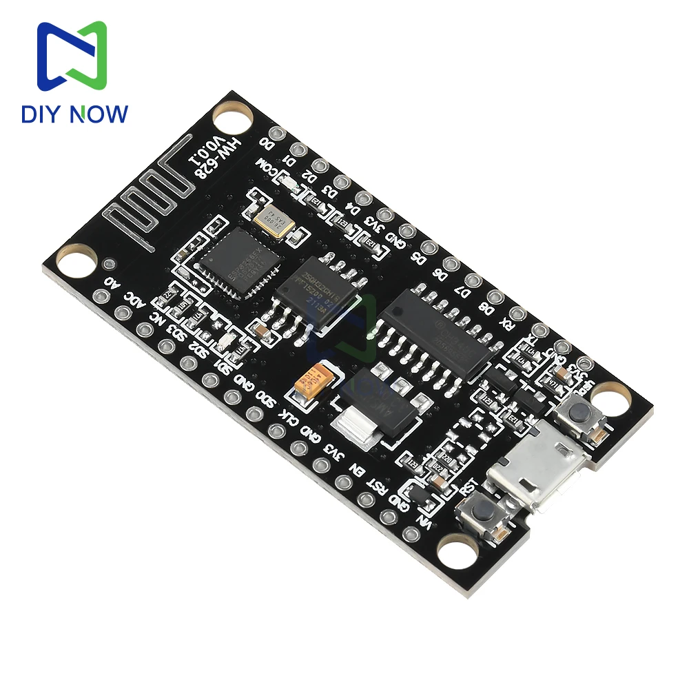 NodeMCU V3 Lua Módulo WIFI integración de ESP8266 + memoria adicional 32M Flash, USB-serial CH340G - imagen 3
