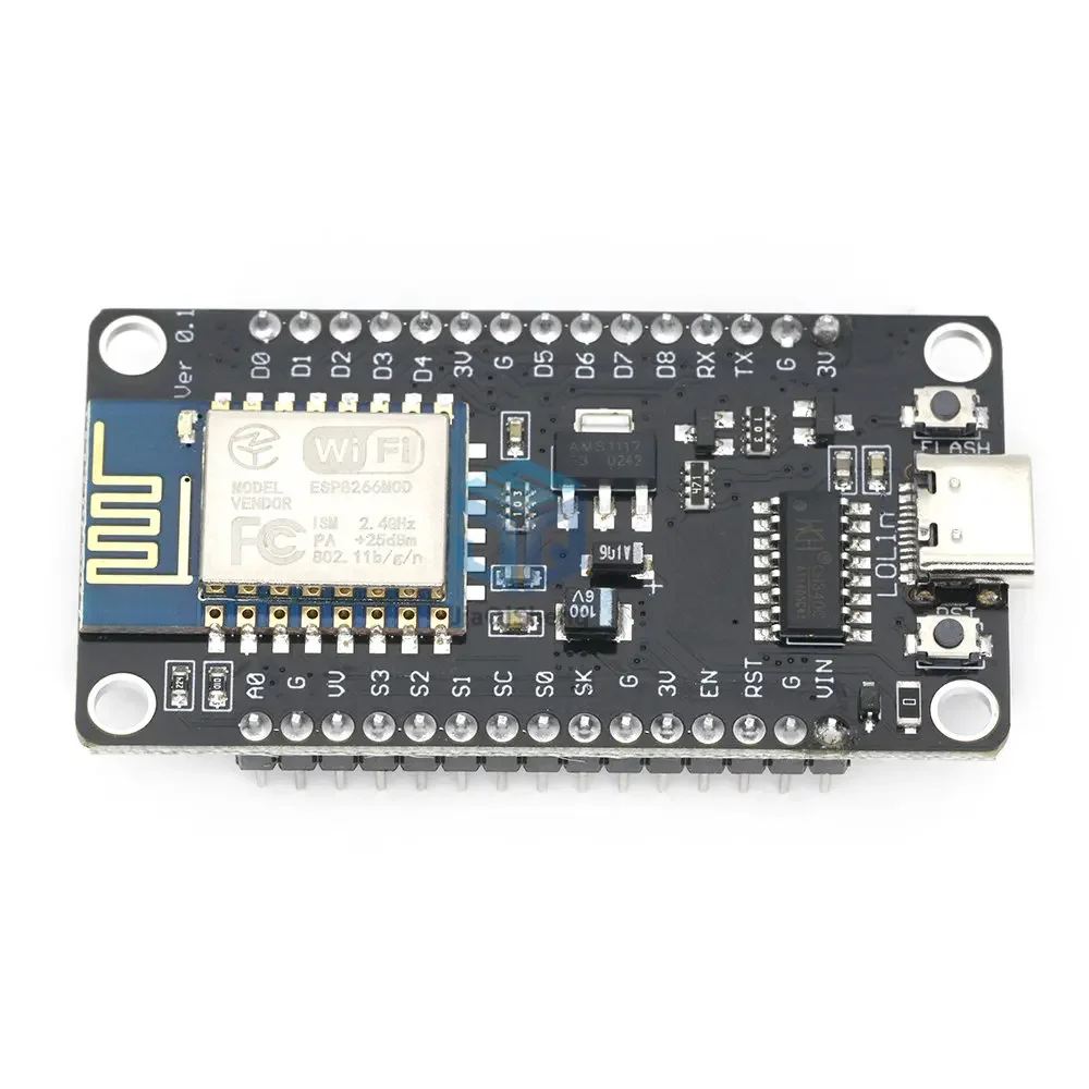 Módulo wifi de puerto serie ESP8266 NodeMCU Lua V3 Internet de las cosas, placa de desarrollo, interfaz de TYPE-C CH340 - imagen 5