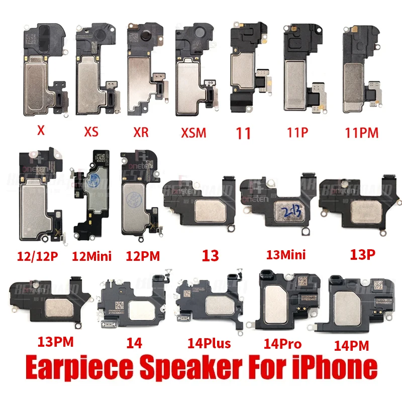 Altavoces intrauditivos frontales para iPhone X XS XR XSM 11 12 13 14 Mini Plus PRO MAX, auriculares con Sensor táctil de luz de proximidad superior - imagen 2