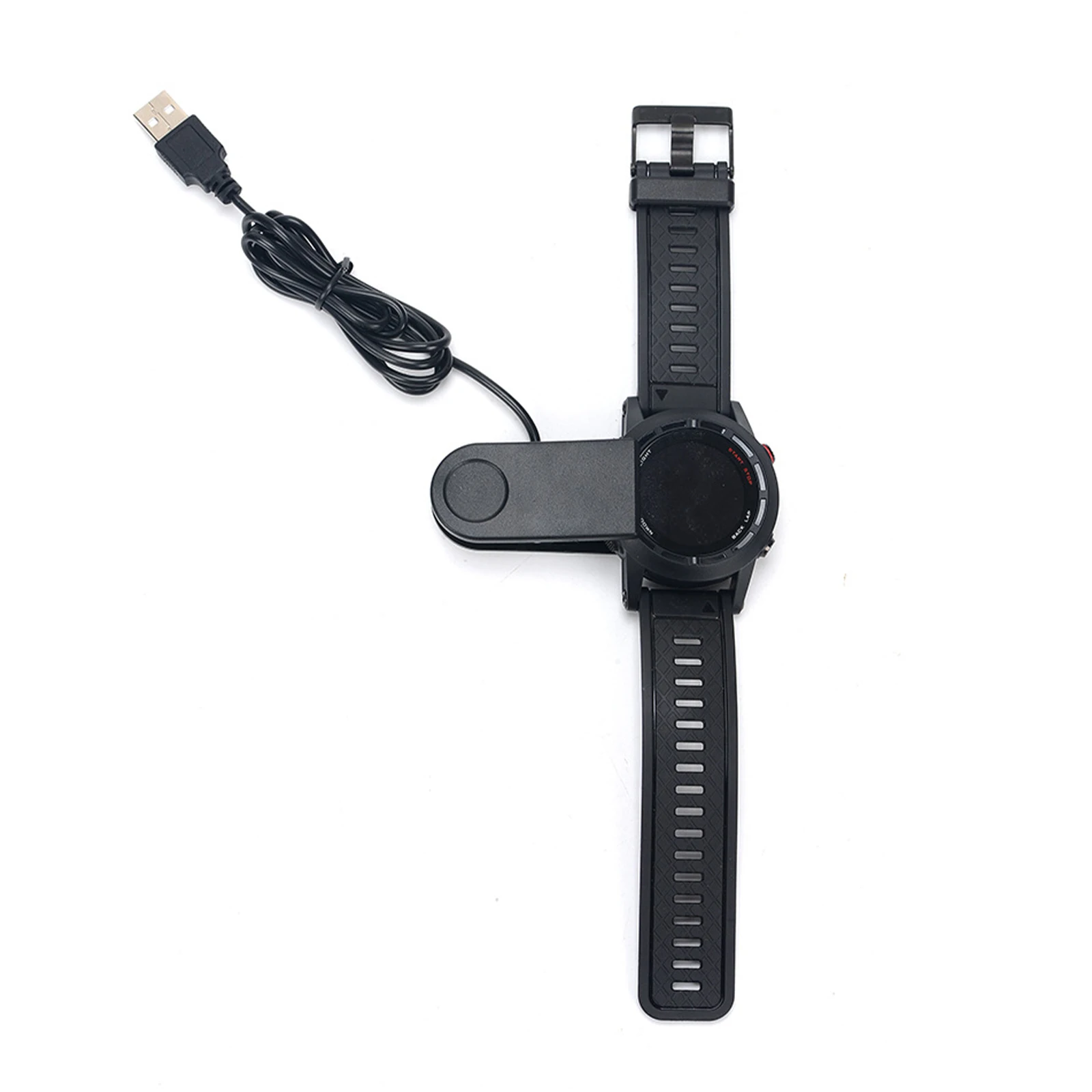 Cargador de Cable de base de carga con Clip USB de 1m/39,4 pulgadas para reloj Garmin Fenix Chronos, cargador ligero portátil TPE de alta calidad - imagen 5