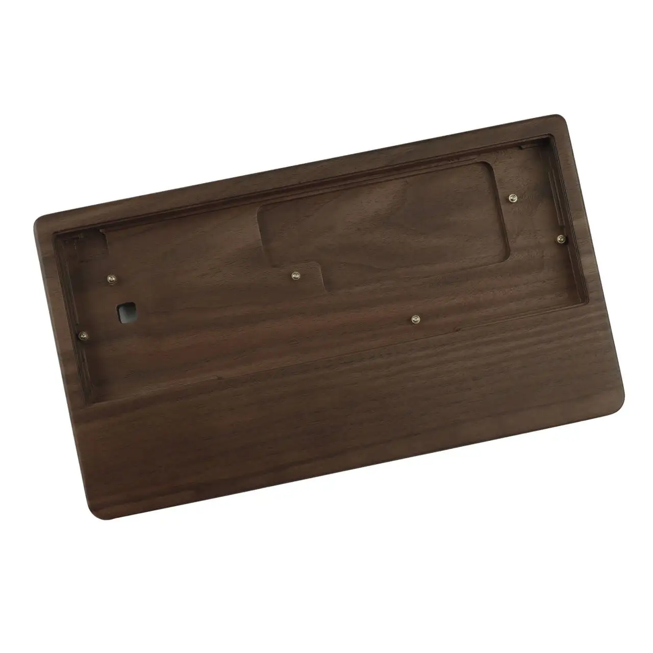 GH60-reposamuñecas con funda de madera de nogal y bambú 2 en 1 para Mini teclado mecánico para juegos 60%, Compatible con Pok3r, DZ60, YD60MQ, XD64
