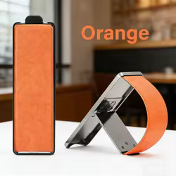 Correa de cuero para teléfono móvil, soporte de Metal para teléfono móvil, soporte telescópico autoadhesivo para la mayoría de los teléfonos inteligentes