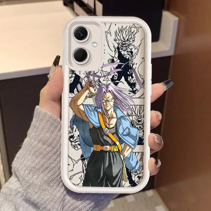 D-Dragon Ball Trunks Anime para Redmi Note 14 13 12 11 13R 12R 12T 11T Pro Plus cubierta de la caja del teléfono de la escalera del ojo - imagen 4