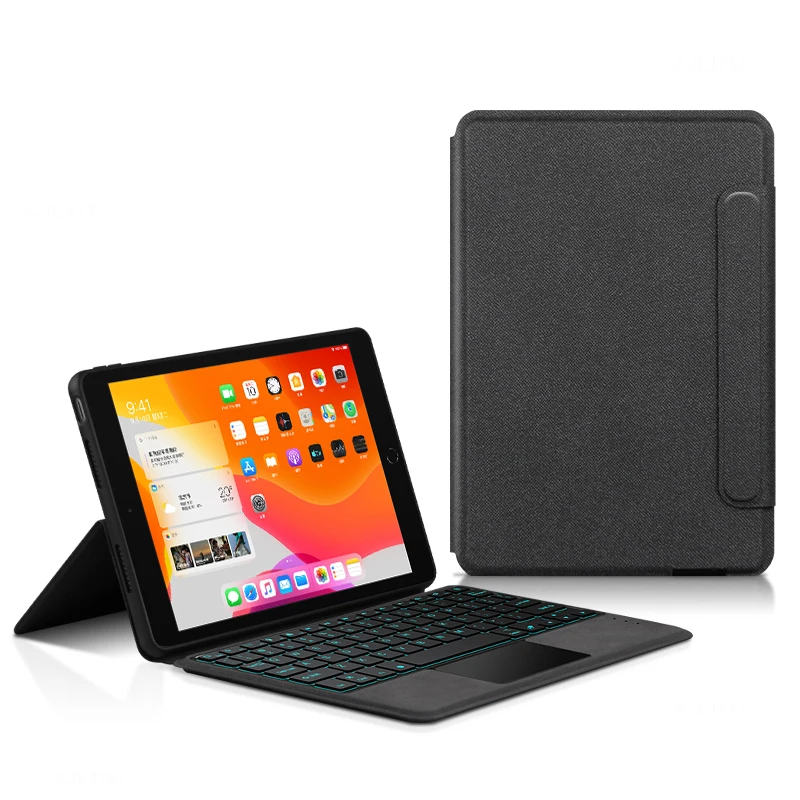 Funda con teclado HUWEI para iPad 6. a generación/iPad 5 a generación 9,7 pulgadas IPad Air 1 2 funda para iPad pro 9,7 A1673 A1674 A1675 - imagen 3