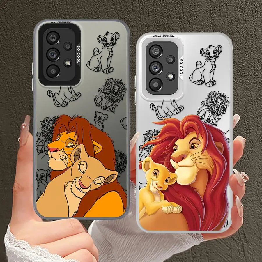 Disney Cute Lion King Soft Cover Phone Case For Samsung For Galaxy A13 A32 A23 A15 A22 A25 A14 A24 A16 A34 A12 - imagen 3
