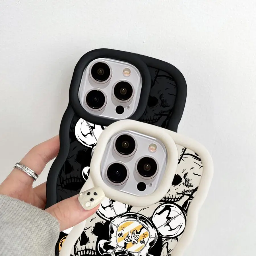 Funda de TPU suave con calavera de DisneyMickey para Apple iPhone 7 16e 13 12 11 Pro 12 16 15 14 Pro Max XS Max 15 16 Plus 8 - imagen 3