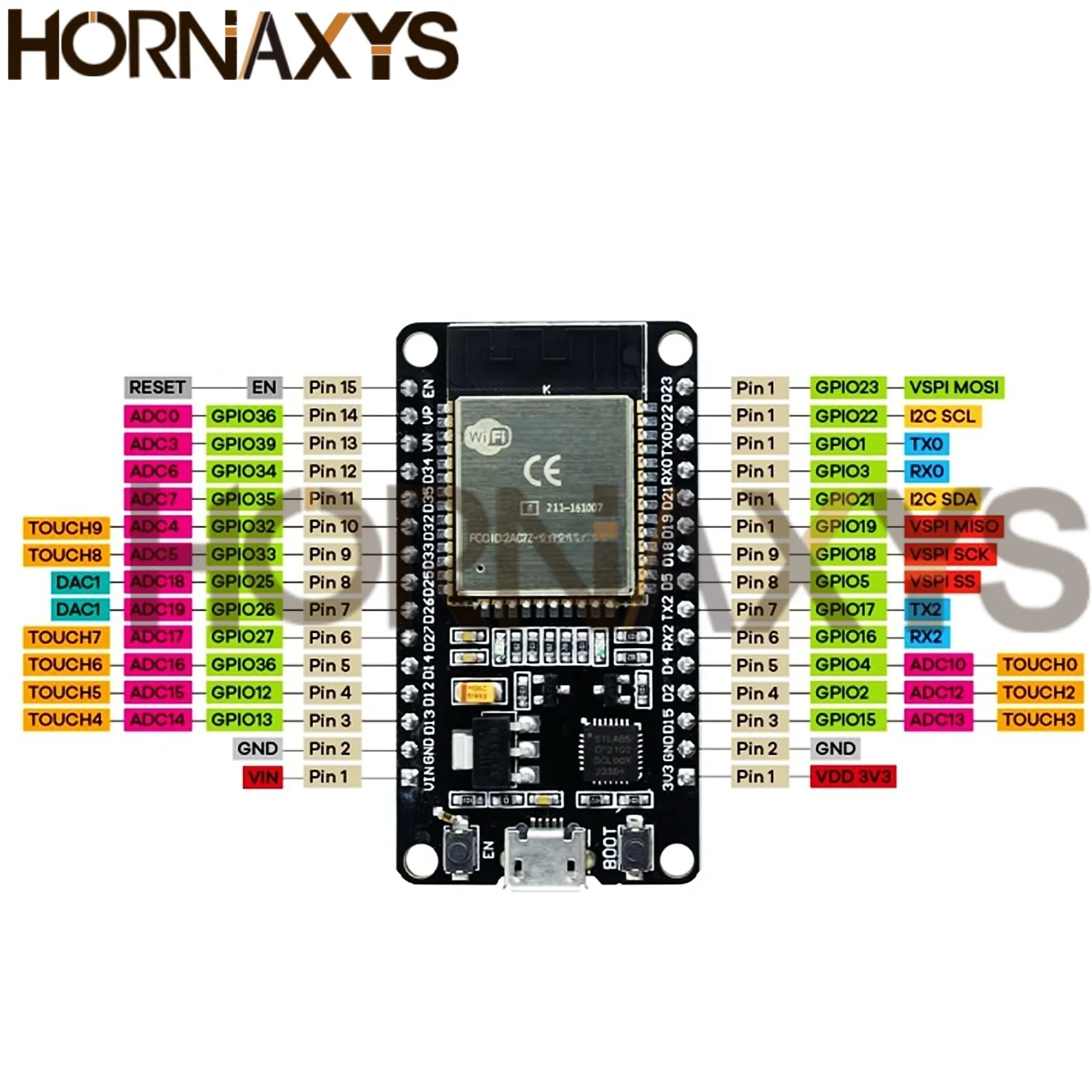 1-10 uds/ESP32 ESP32 Placa de desarrollo WiFi + Bluetooth consumo de energía ultrabajo ESP-32 de doble núcleo ESP-32S ESP 32 Similar ESP8266 - imagen 3