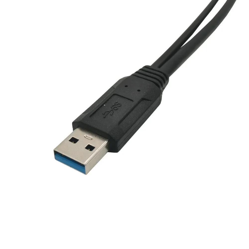 Cable USB 3.0 tipo A a doble USB 3.0+USB 2.0 1 a 2 de 0,3 m - imagen 2