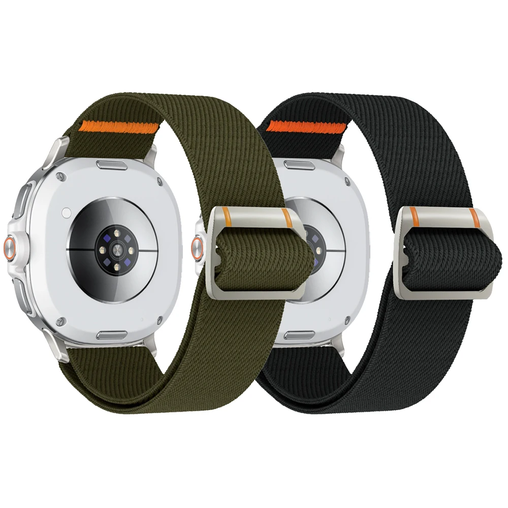 Bandas deportivas elásticas para Samsung Galaxy Watch 8 Classic 46mm/Watch8 44mm 40mm pulsera de correa de repuesto de bucle individual de nailon elástico - imagen 2