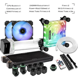 Barrow Kit Refrigeración Líquida RGB CPU/GPU Intel y AMD RTX 3080 3090