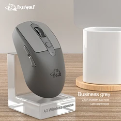 FREEWOLF A3 Ratón Inalámbrico Silencioso Bluetooth Rosa