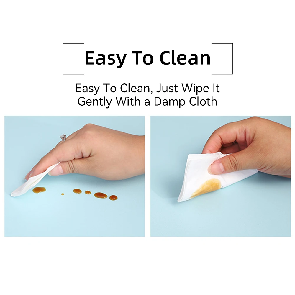 Alfombrilla de ratón de cuero PU de Color sólido resistente al agua, alfombrilla de ratón antideslizante para juegos, suministros escolares, accesorios de oficina, juego de escritorio 21*25cm - imagen 3