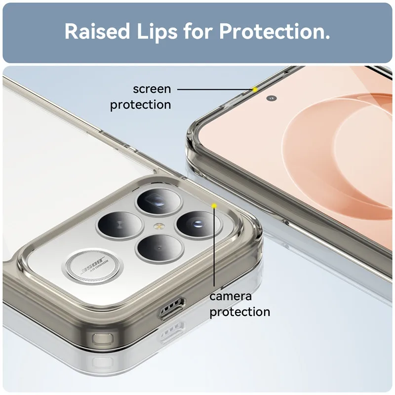 Para Xiaomi Redmi K90 Pro Max Funda Redmi K90 Pro Max Funda TPU borde acrílico Backplane Fundas protectoras para teléfono en Redmi K90 Funda - imagen 5