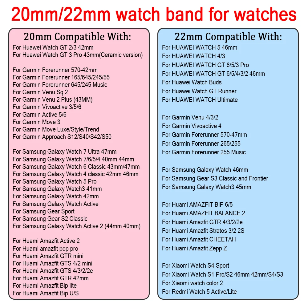 Correa de nailon de 20mm y 22mm para Garmin Venu 4 2 3 sq Forerunner 570 265 165 pulsera tejida para AMAZFIT BALANCE2 banda deportiva transpirable - imagen 2