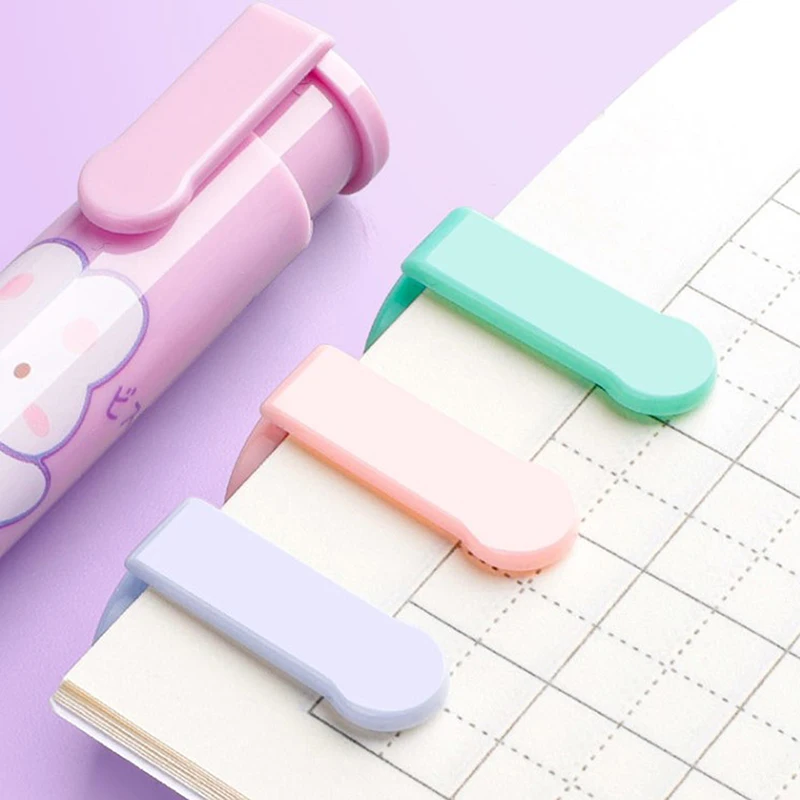 Goma de borrar de dibujos animados para niños, borrador de goma reemplazable, con núcleo de goma para estudiantes, regalos de oficina - imagen 5