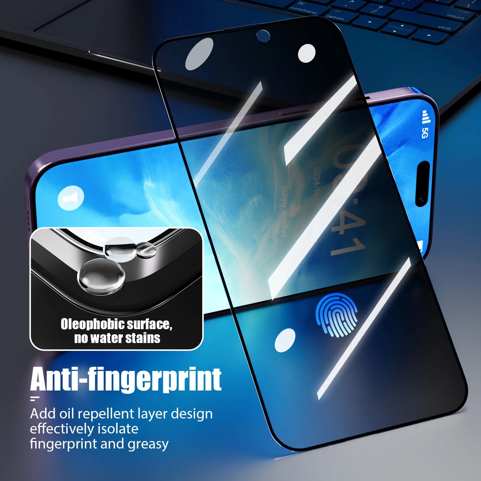 Protector de pantalla antiespía para Samsung A56 5G A55 A54 A53 A16 A06 A05 A36 A35 A34 A26 A25 S25 Ultra S24 S23 S22 S21 Plus FE Glass - imagen 3