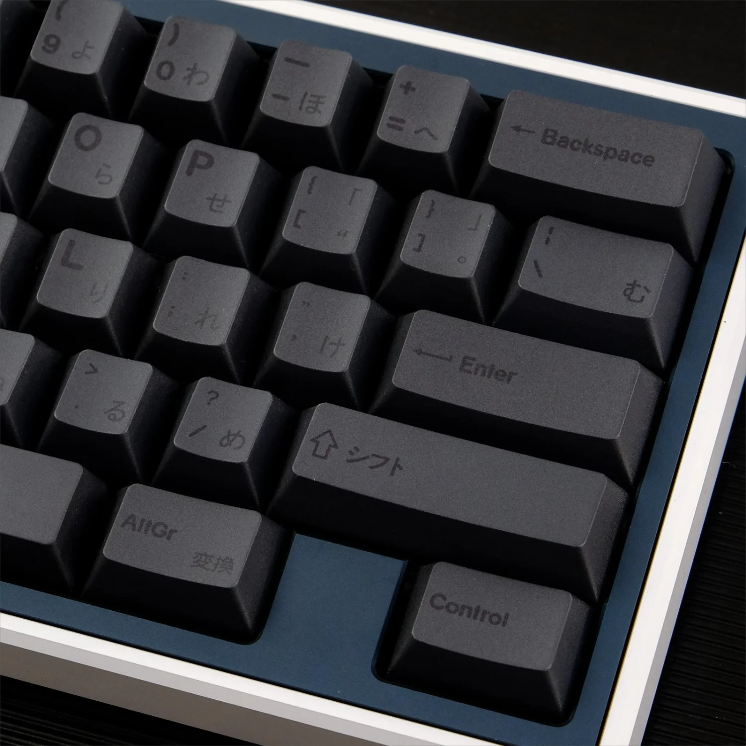 143 teclas BOB minimalista negro japonés teclas Cherry Profile Dye Sub PBT Teclado mecánico AULA F75 Ajazz AK820 Pro GK61 - imagen 3