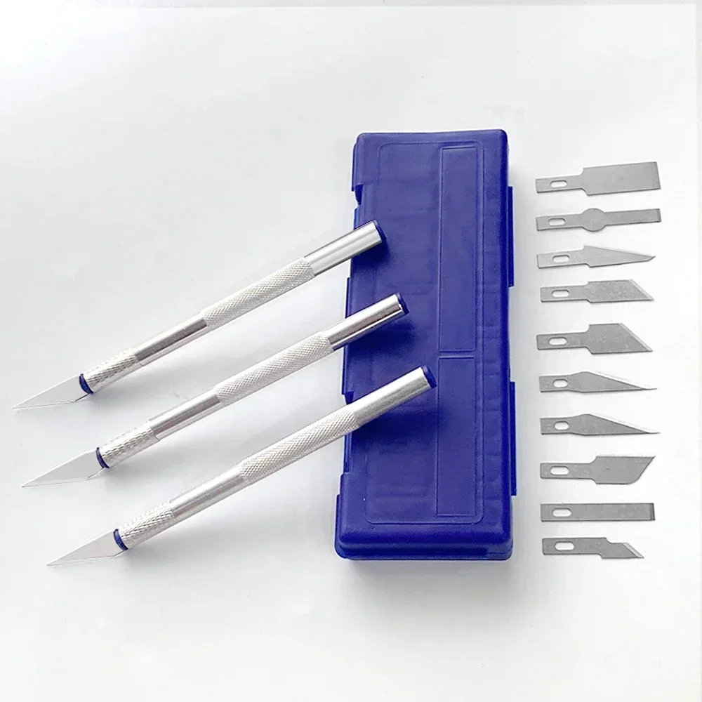 Cuchillo para tallar Metal 13 en 1, estilo bolígrafo, sello artístico, corte Manual, combinación de recortes de papel, dispositivo antideslizante, reparación de precisión DIY también - imagen 4
