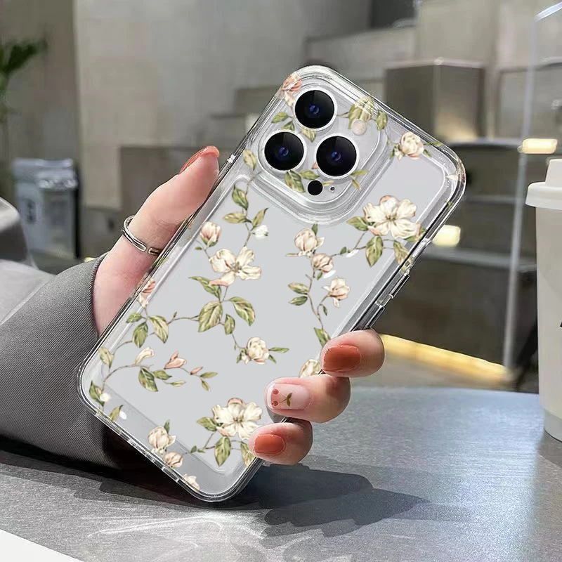Bonita funda de teléfono con flor de primavera para Samsung S25 Ultra, fundas Galaxy S24 FE S23 S22 Plus A56 A36 A16 A55 A54 A53 A52S A35 A34 - imagen 4