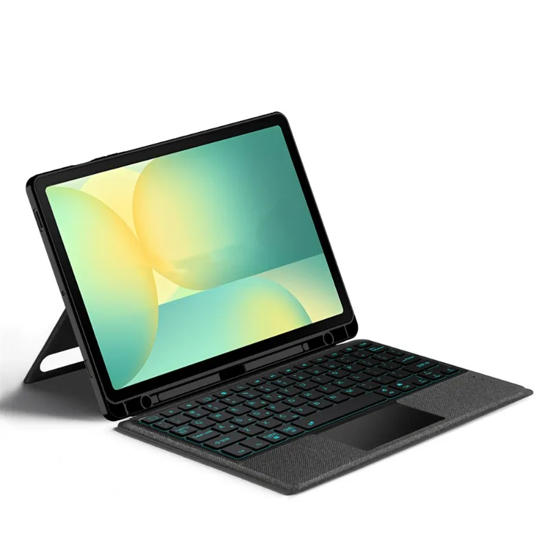 Funda con teclado desmontable magnético para Samsung Galaxy Tab S10 FE S9 FE de 10,9 pulgadas con teclado retroiluminado Trackpad con ranura para lápiz - imagen 3